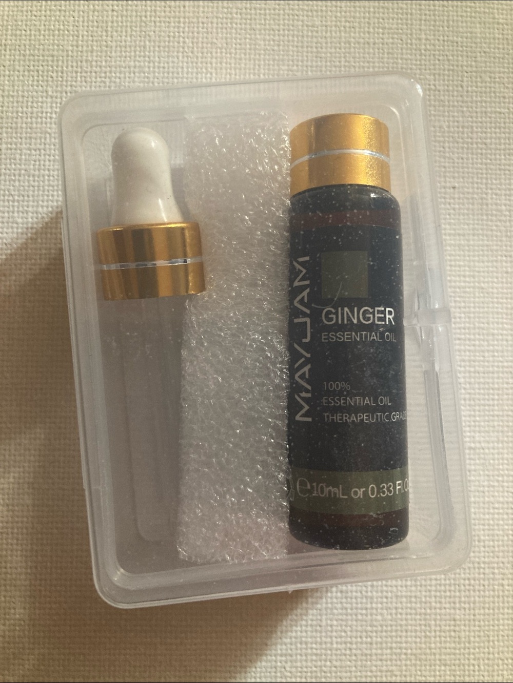 NEW 10mL Ginger Essential Oil with Glass Dropper